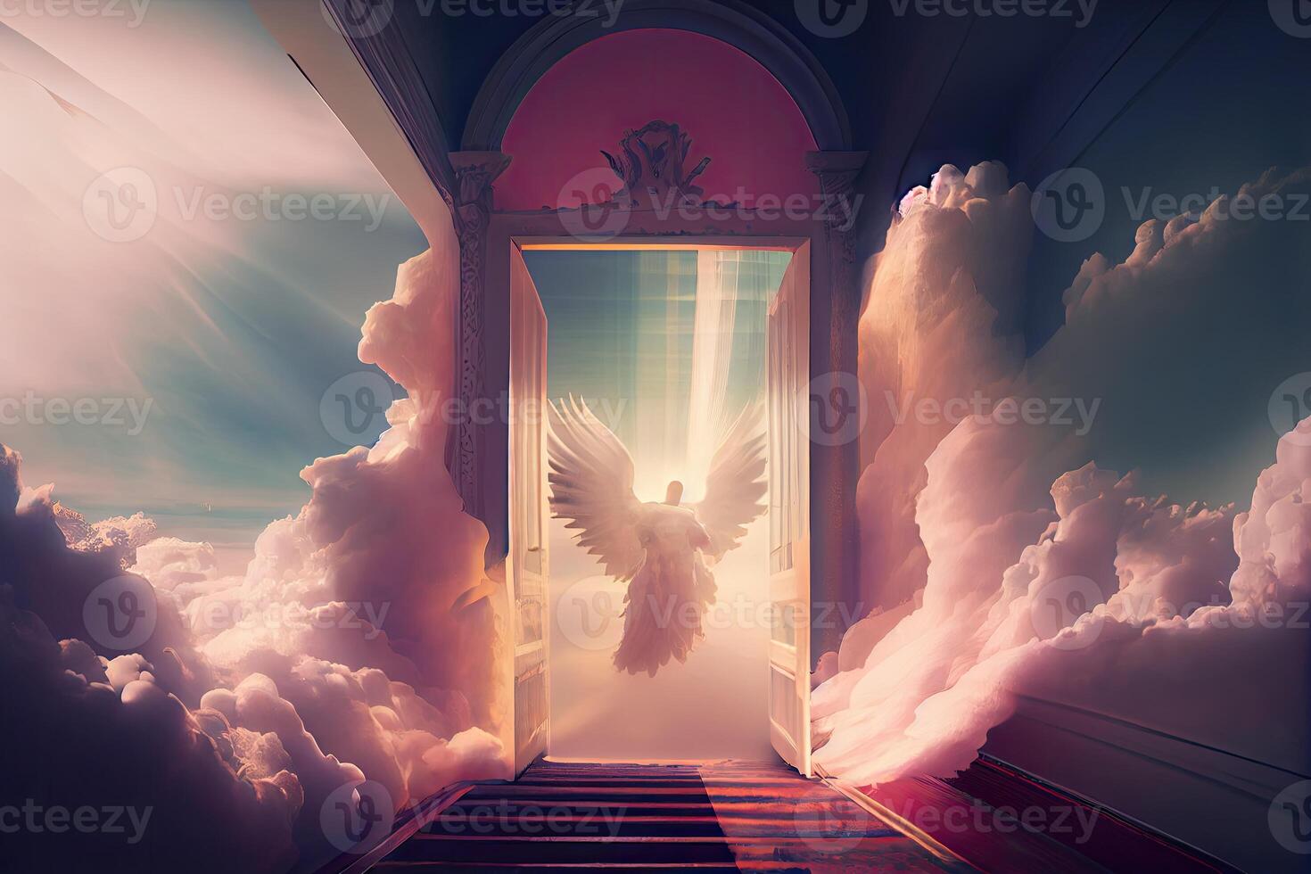 beautiful illustration of Heaven that showcases its divine and celestial qualities, photo