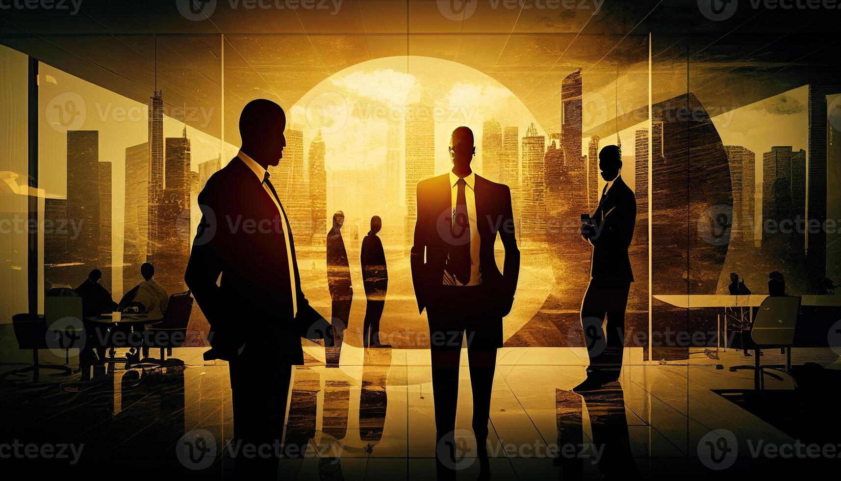 Business background concept design, management in finance, work office and success illustration, photo