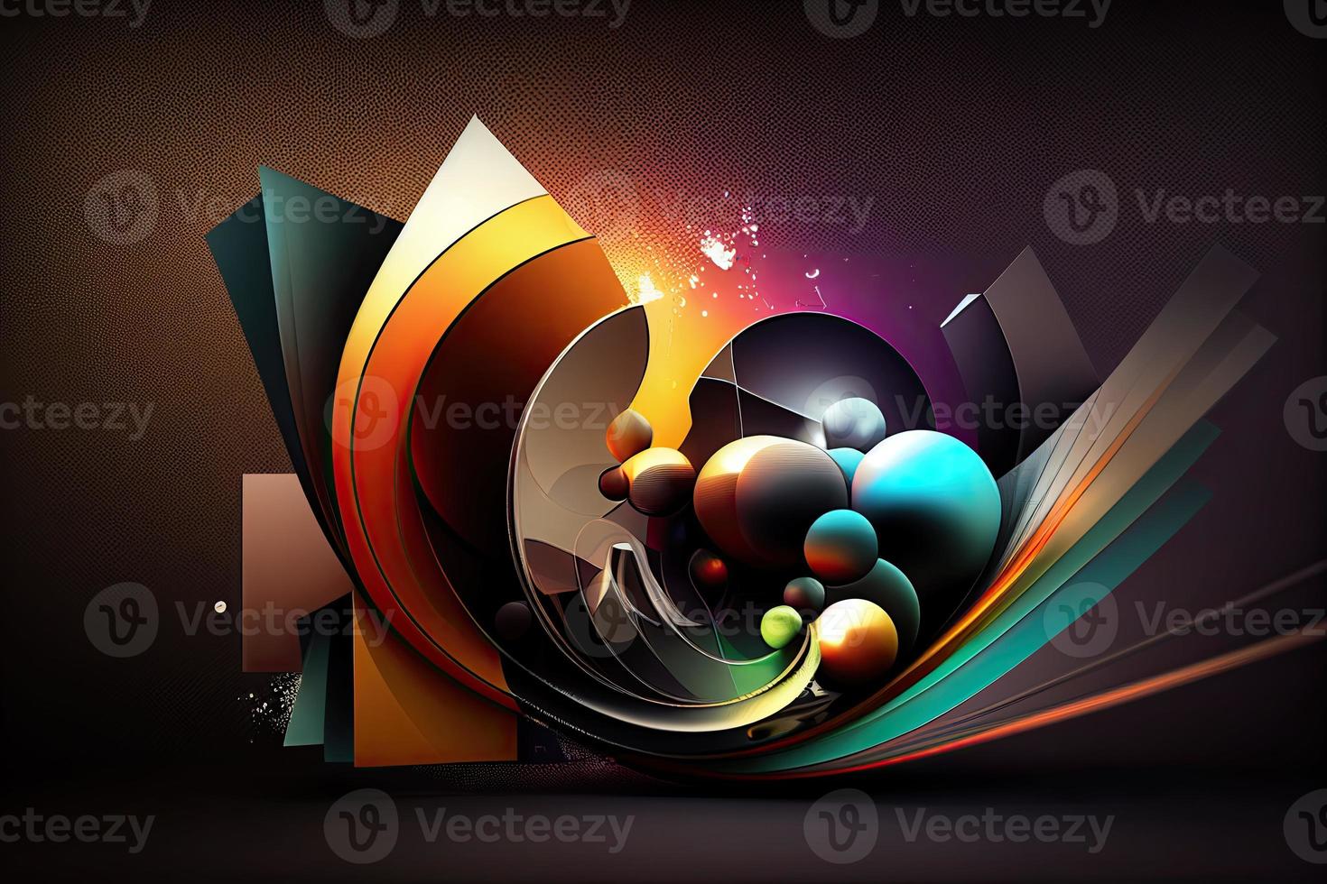 Abstract shape background, geometric colorful backdrop. Abstract layout design photo