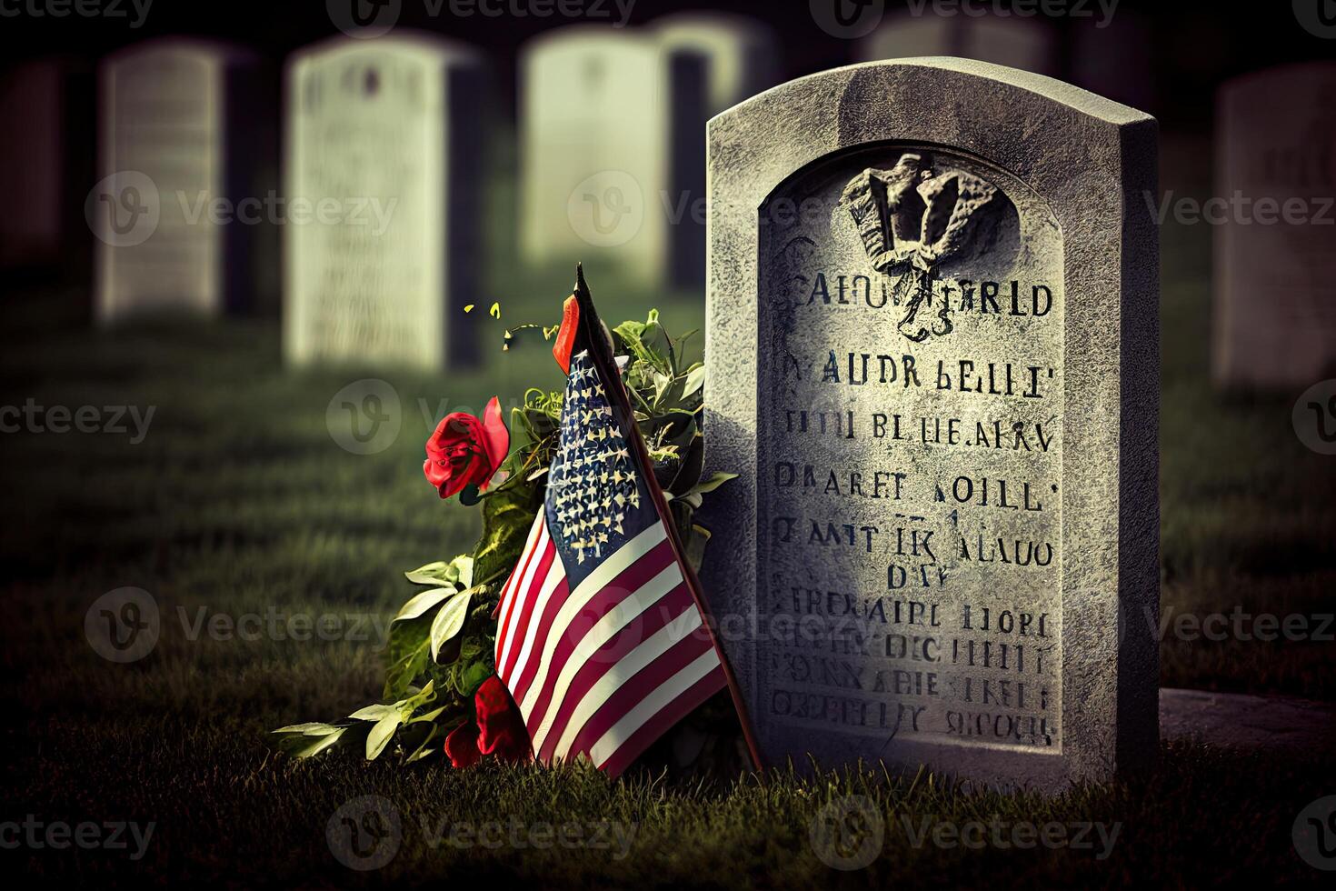 Memorial Day National Holiday illustration. photo