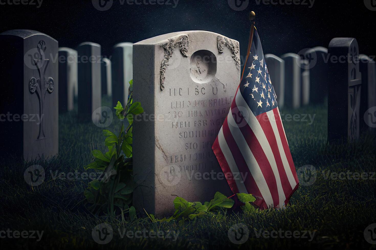 Memorial Day National Holiday illustration. photo