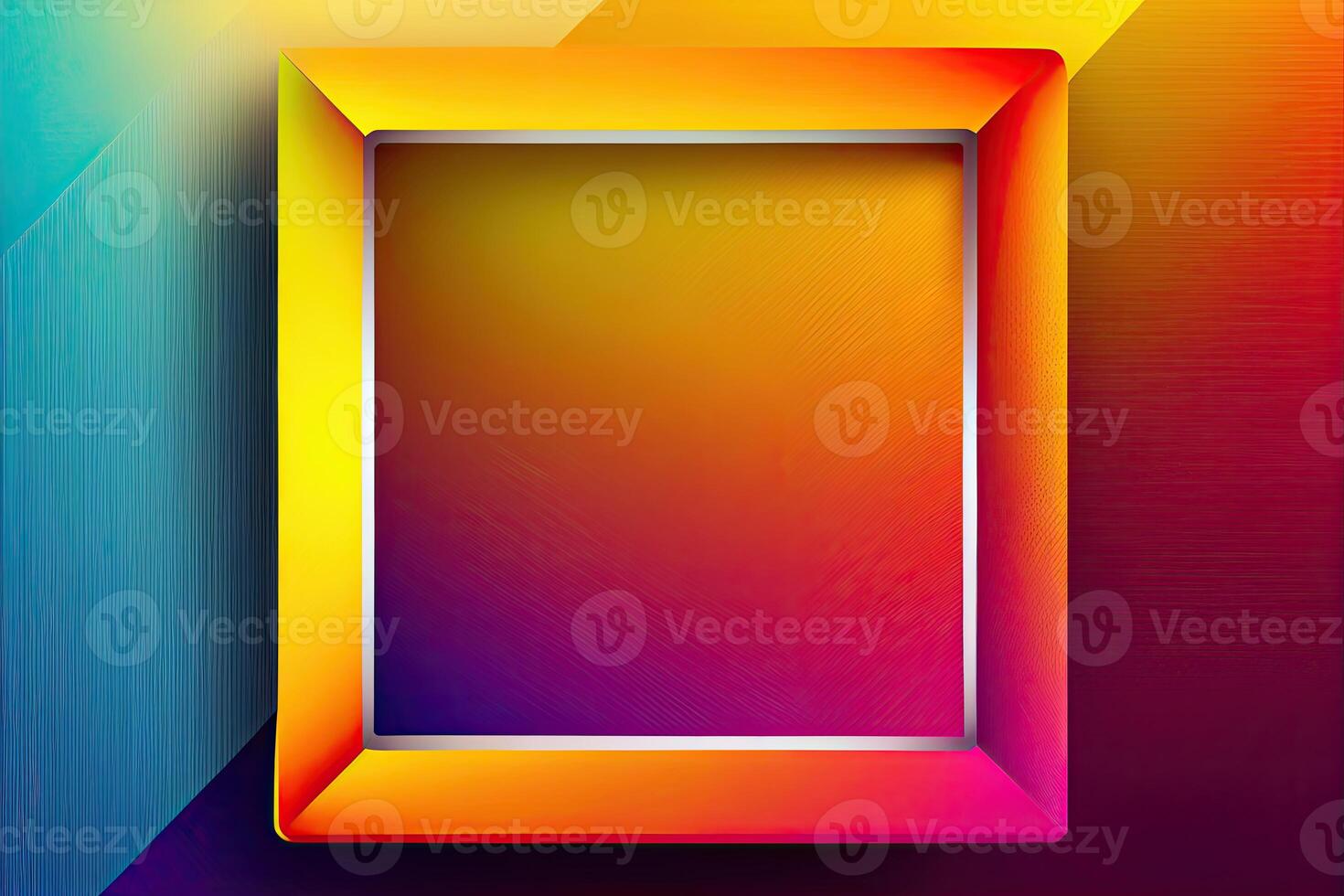Colorful gradient frame background copy space. Rainbow mesh gradient layout mockup, design photo
