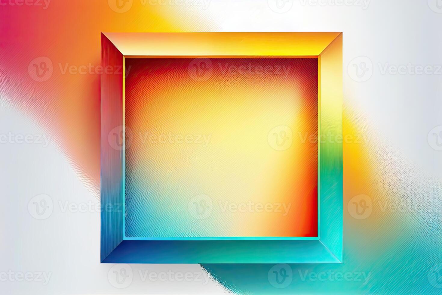 Colorful gradient frame background copy space. Rainbow mesh gradient layout mockup, design photo