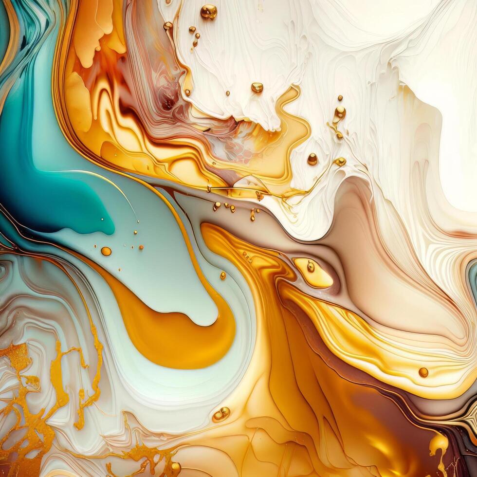 Natural luxury abstract fluid art painting in alcohol. Illustration photo