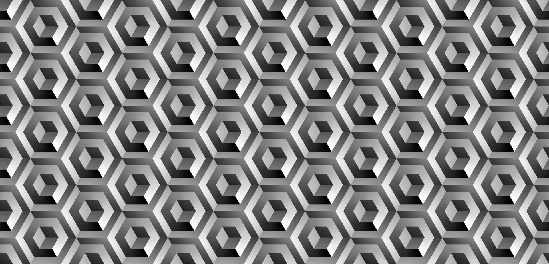 Abstract hexagonal geometric pattern background vector