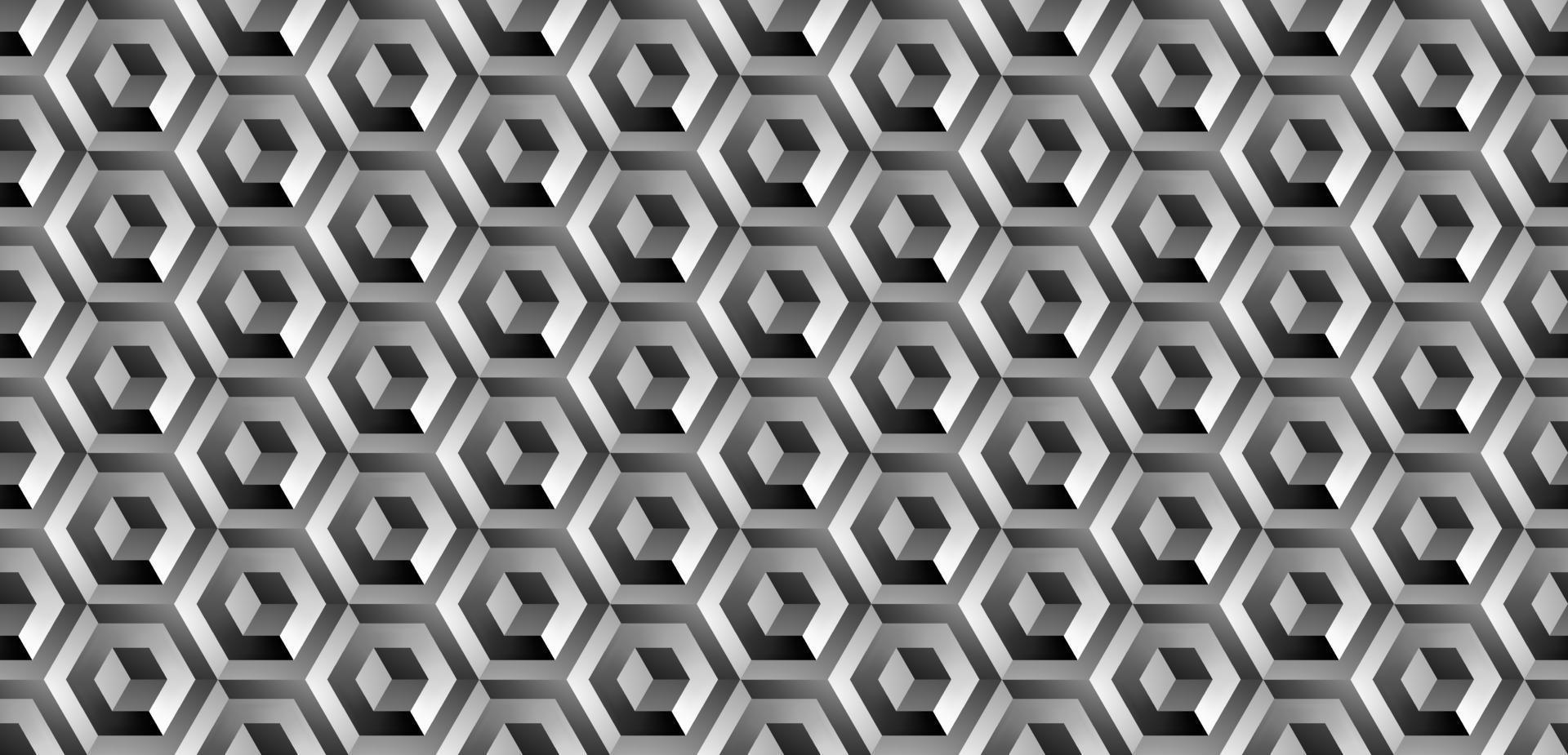 Abstract hexagonal geometric pattern background vector