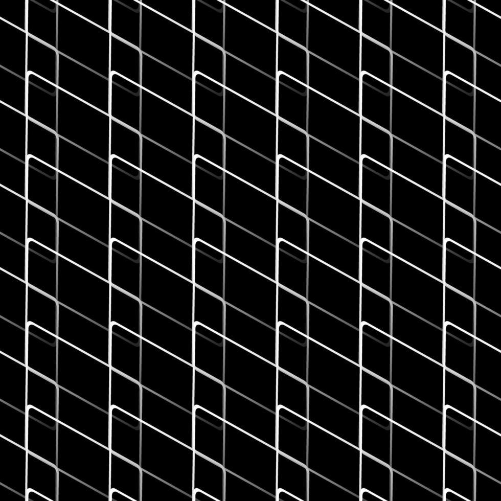 Geometric grid background Modern black and white abstract texture vector