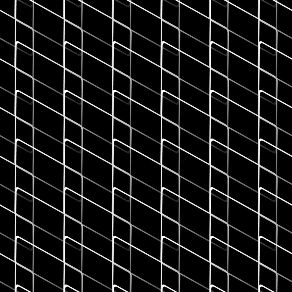 Geometric grid background Modern black and white abstract texture vector