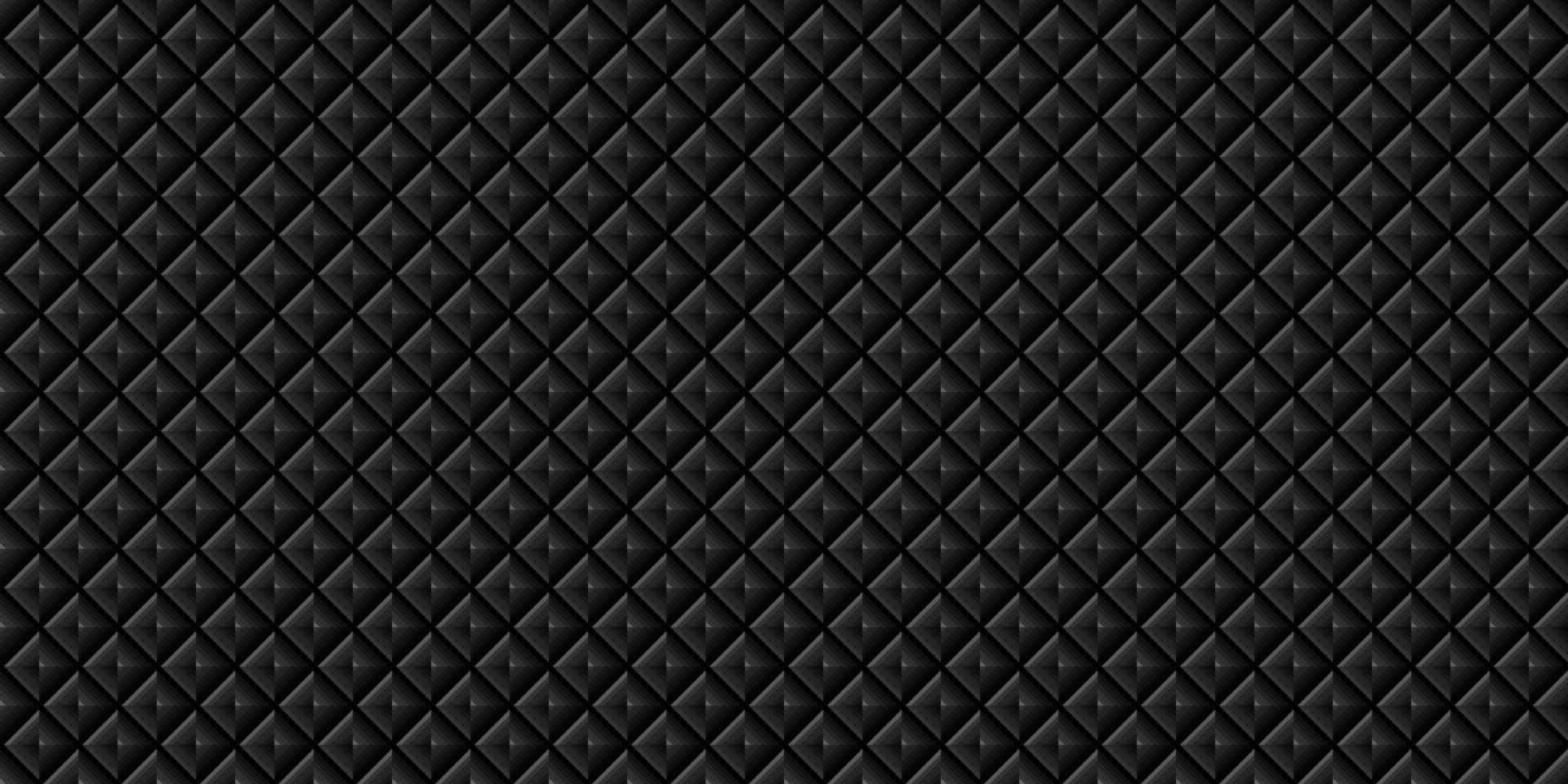 Dark black Geometric grid Carbon fiber background Modern dark abstract seamless texture vector