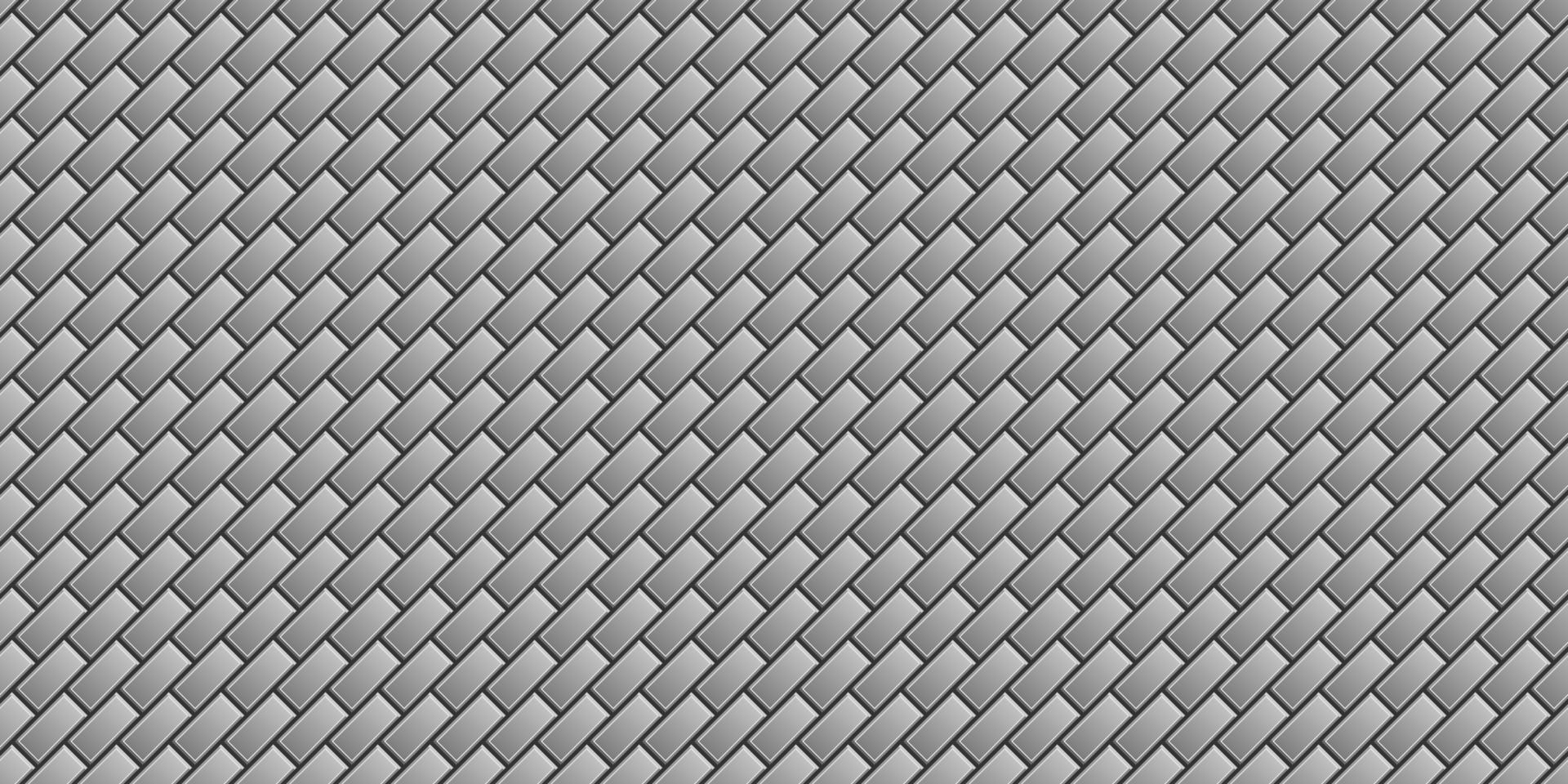 Gray cobblestone pavement Geometric grid background Seamless modern pattern vector