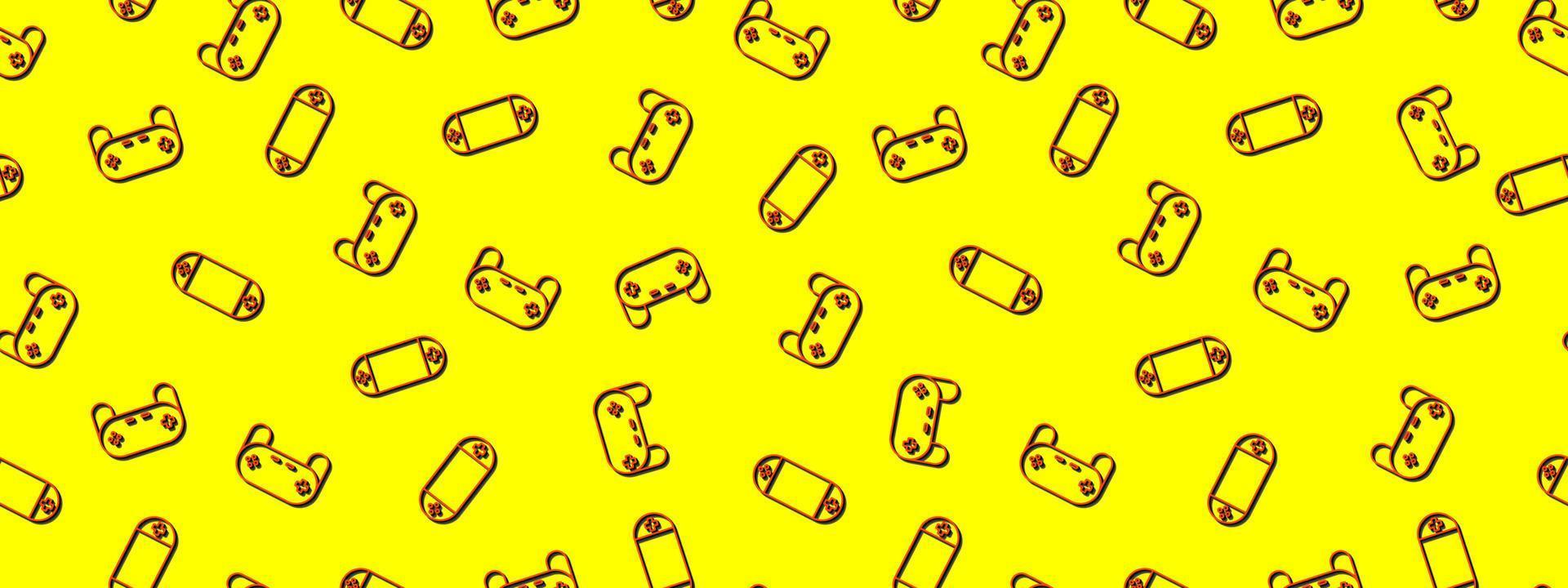 Gamepad Video game controller background vector