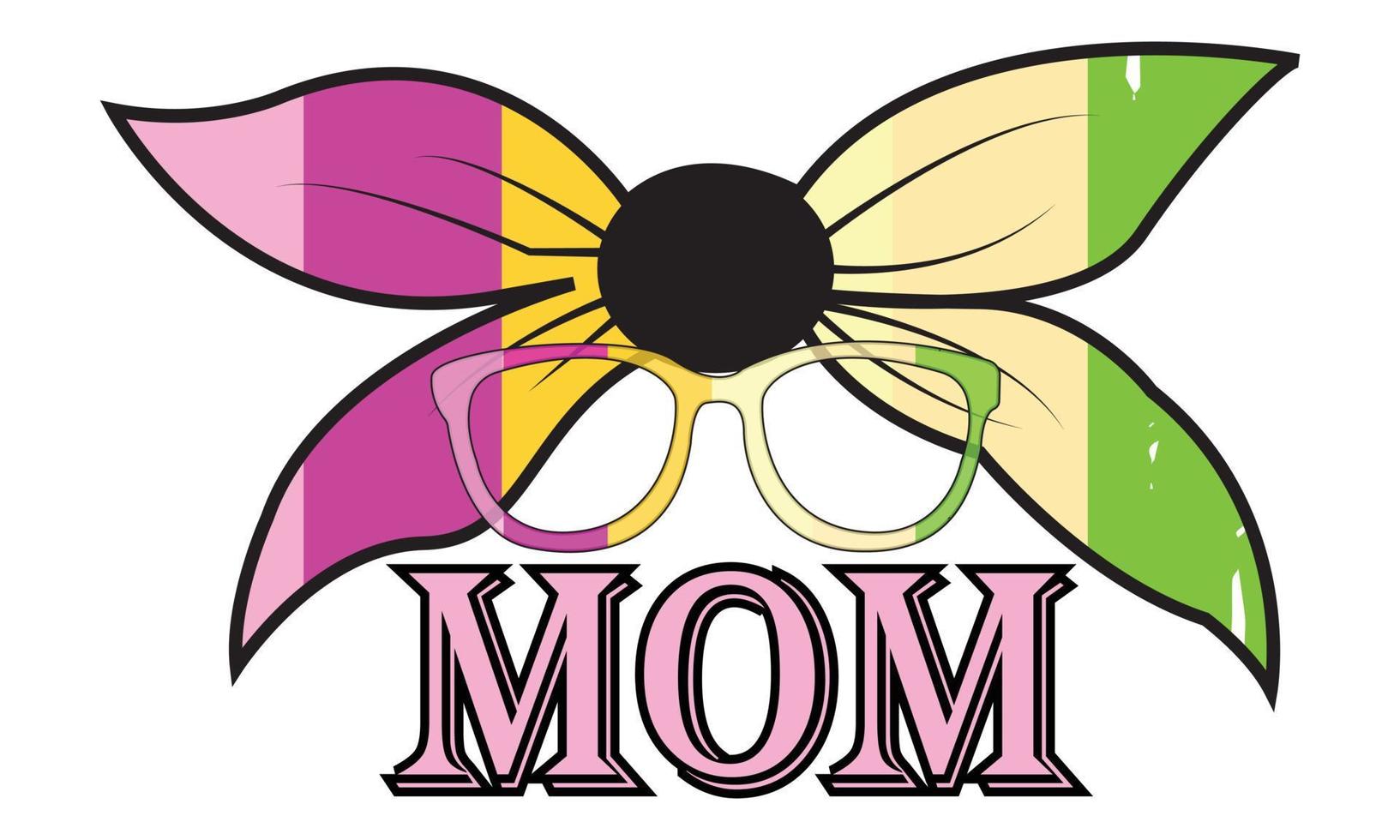 Happy Mothers, Mom, Mommy, Day T-shirt Design. vector