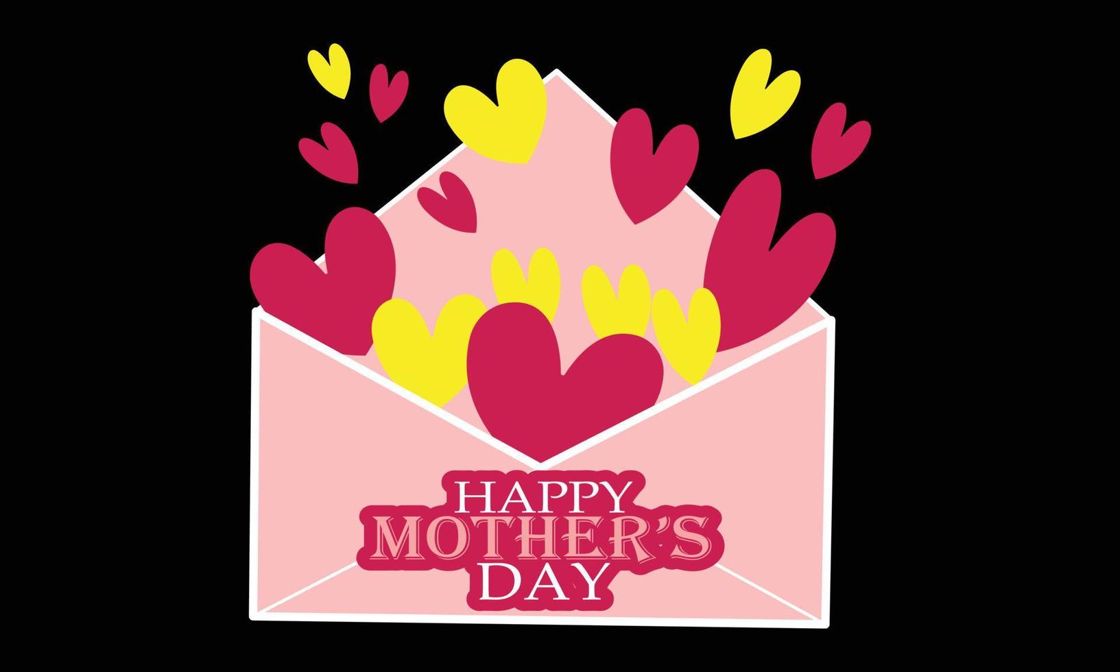 Happy Mothers, Mom, Mommy, Day T-shirt Design. vector