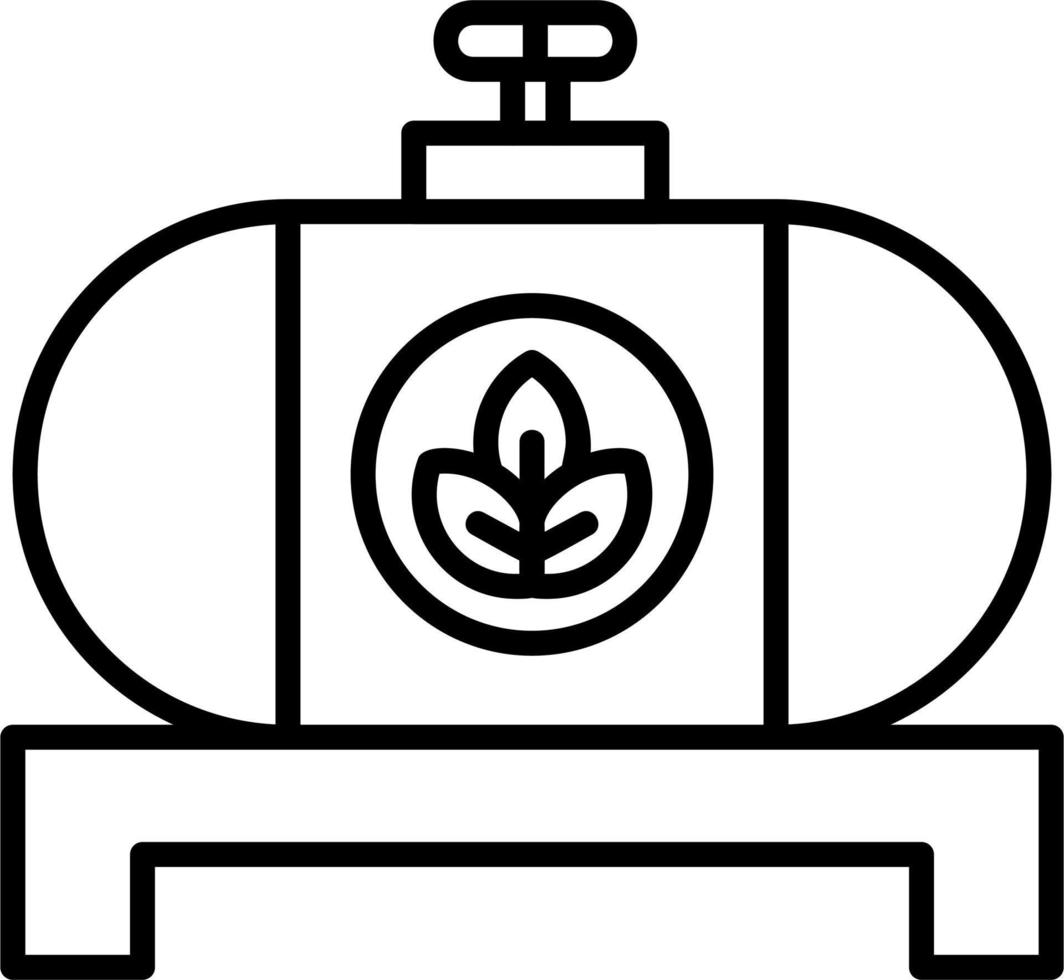 combustible tanque vector icono