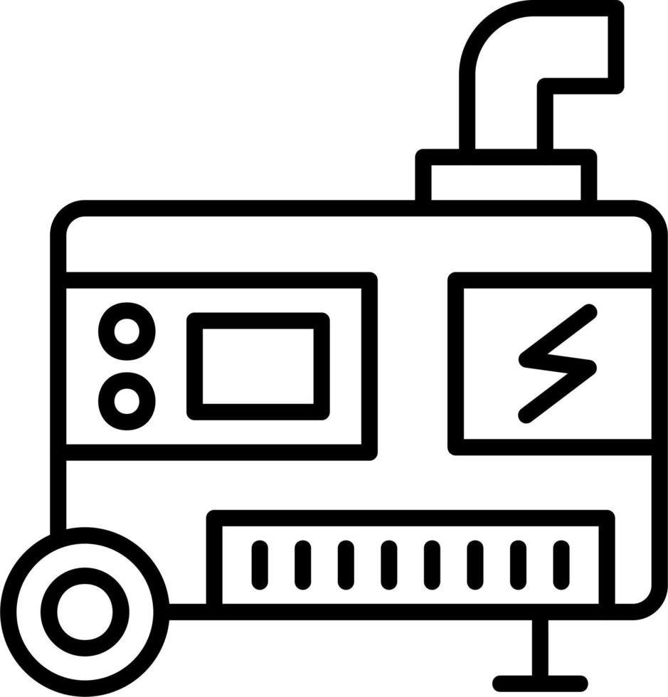 eléctrico generador vector icono
