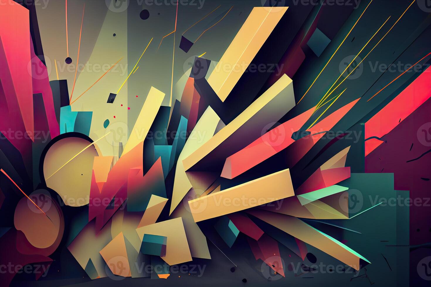 Symphony of Colors Abstract Background Illustration for Your Next Project, photo