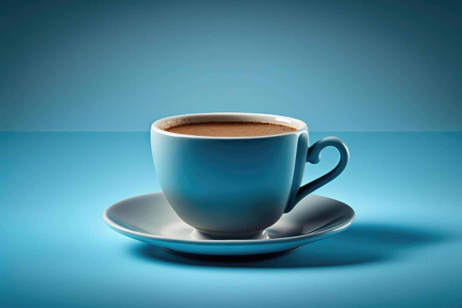 A cup of delicious strong black coffee. Illustration photo