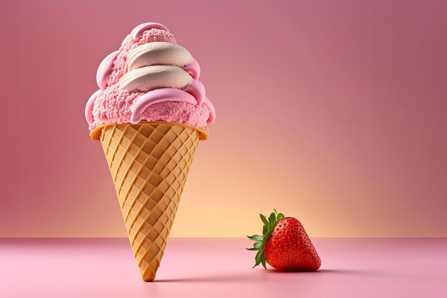 Sweet Ice Cream. Illustration photo