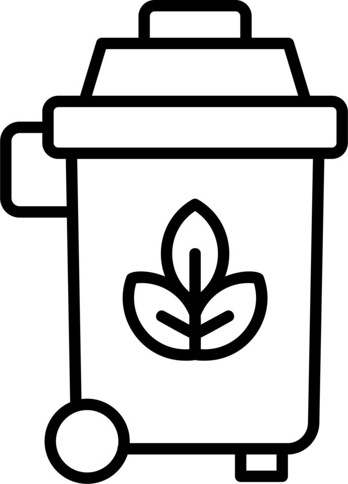 Trash Bin vector icon
