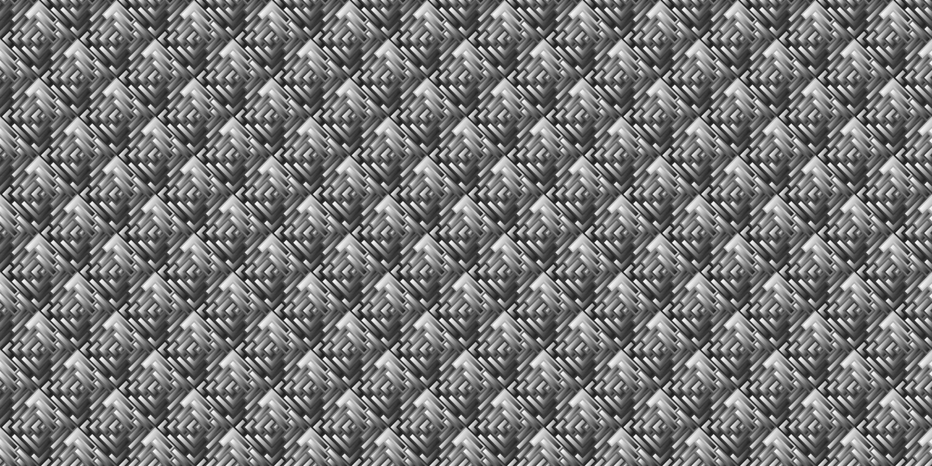Dark black mosaic abstract seamless geometric grid background vector