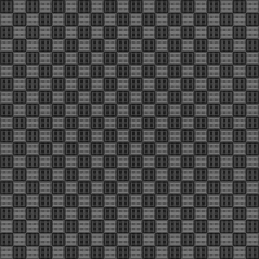 Dark black mosaic abstract seamless geometric grid background vector