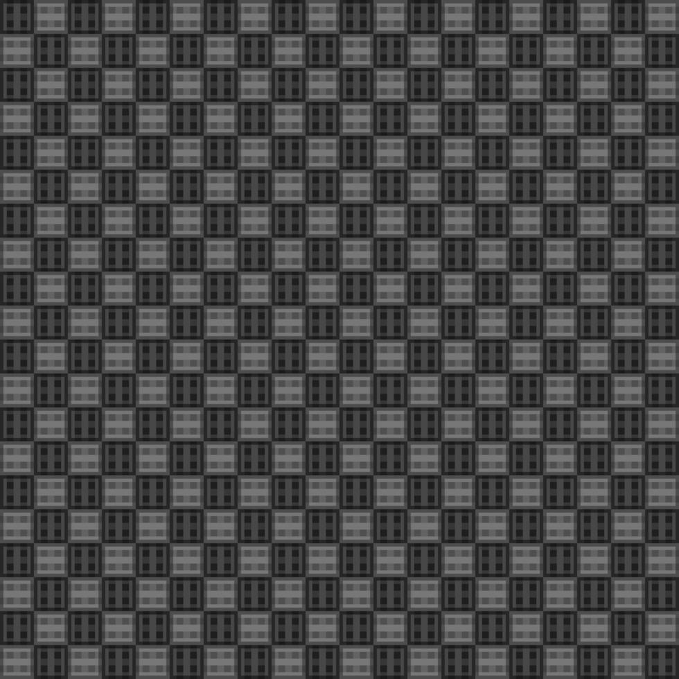 Dark black mosaic abstract seamless geometric grid background vector