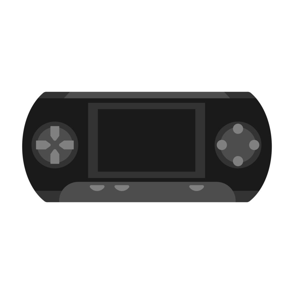 Vector retro Handheld game console