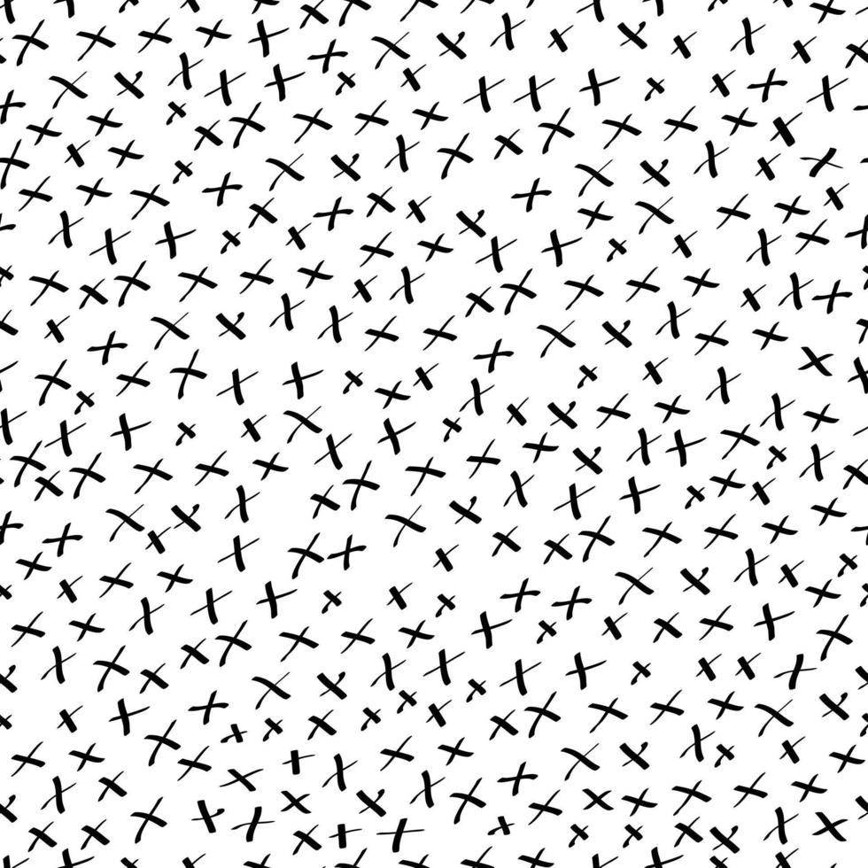 Abstract scribble doodle Hand drawn cross background vector