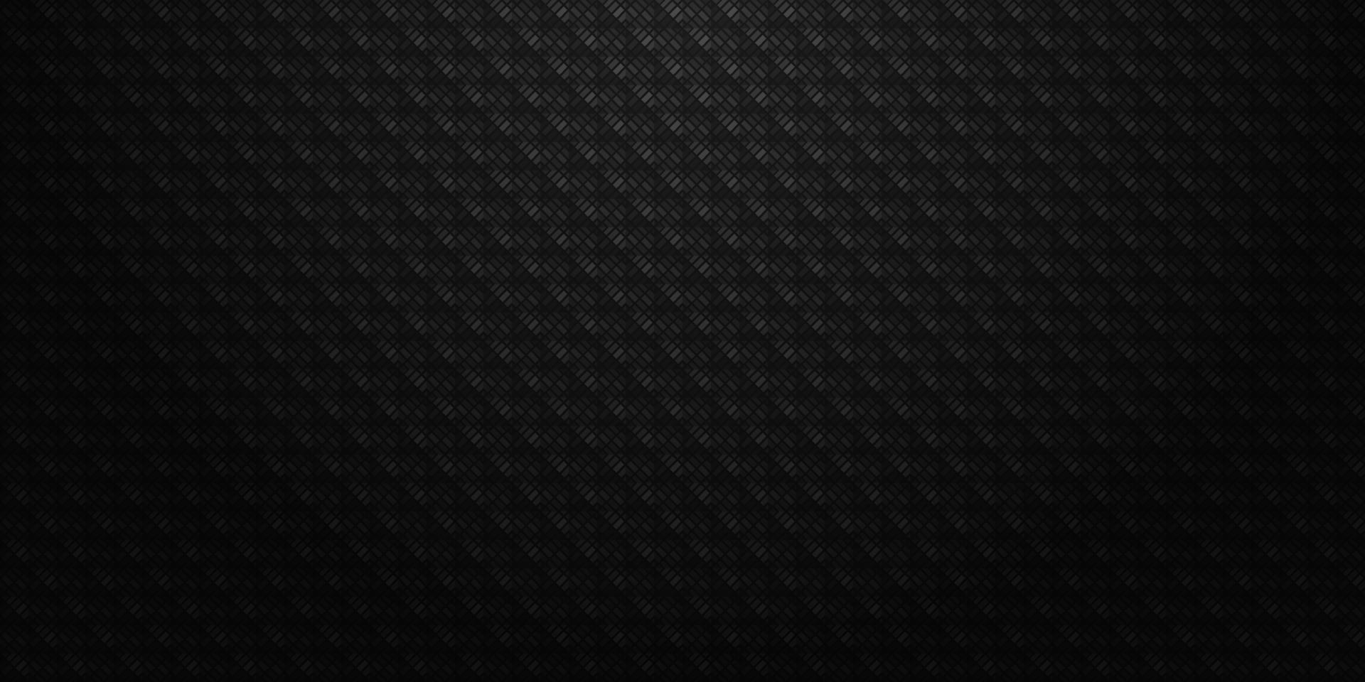 Dark black Geometric grid mosaic background Modern dark abstract texture vector