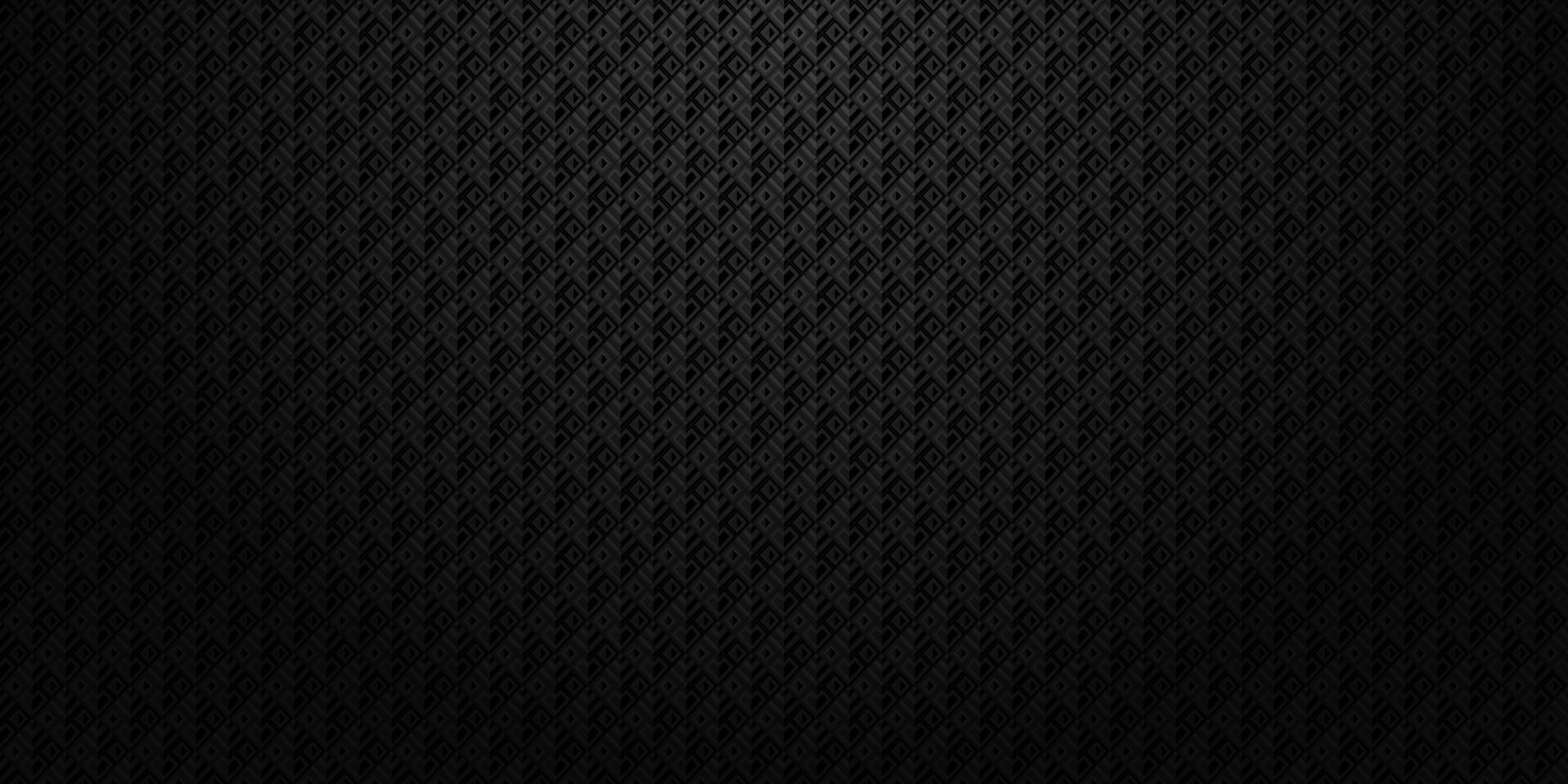 Dark black Geometric grid mosaic background Modern dark abstract texture vector
