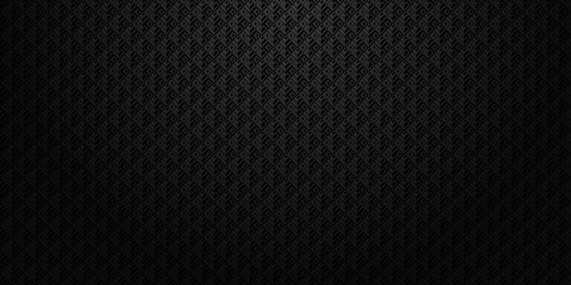 Dark black Geometric grid mosaic background Modern dark abstract texture vector