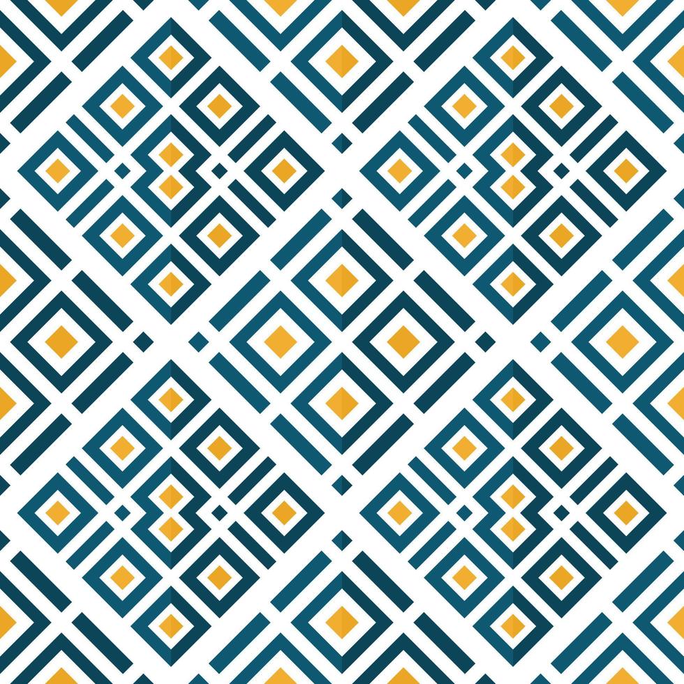 Mediterranean style ceramic tile pattern Ethnic folk ornament Colorful seamless geometric pattern vector