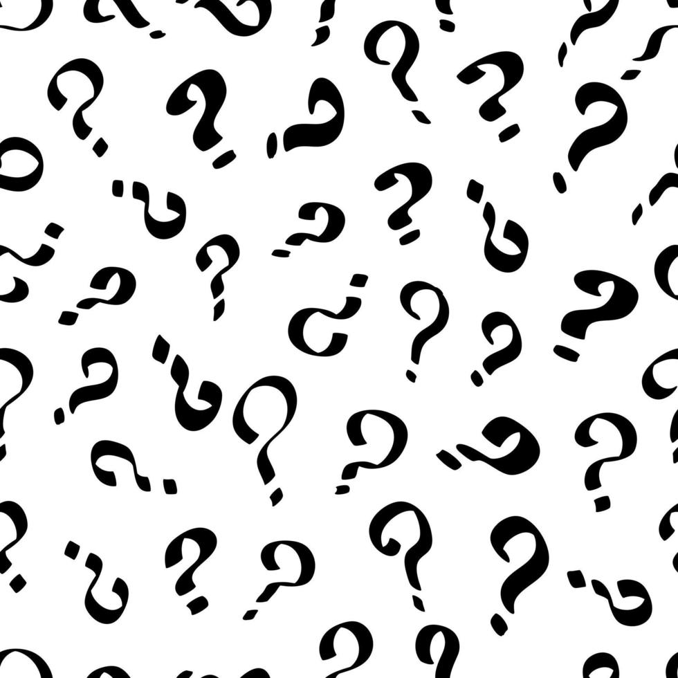 Question Mark Seamless Pattern Background vector