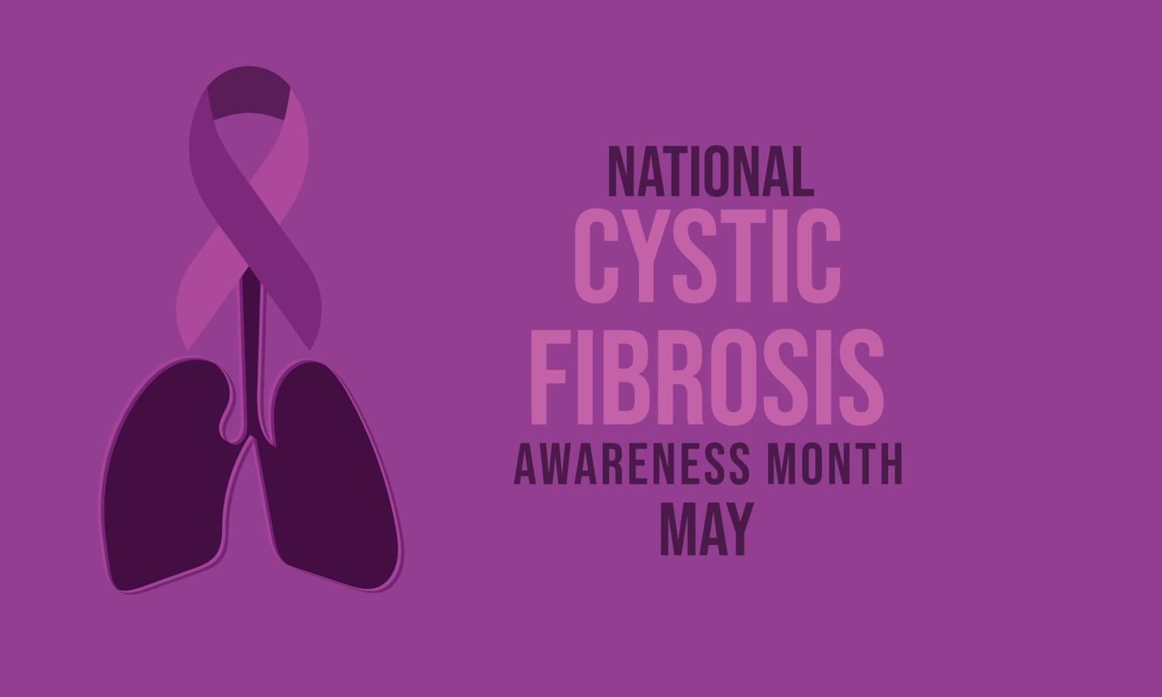 Vector National Cystic Fibrosis awareness month may. Template  background, banner, card, poster