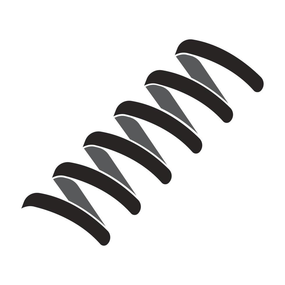 metal spring icon vector