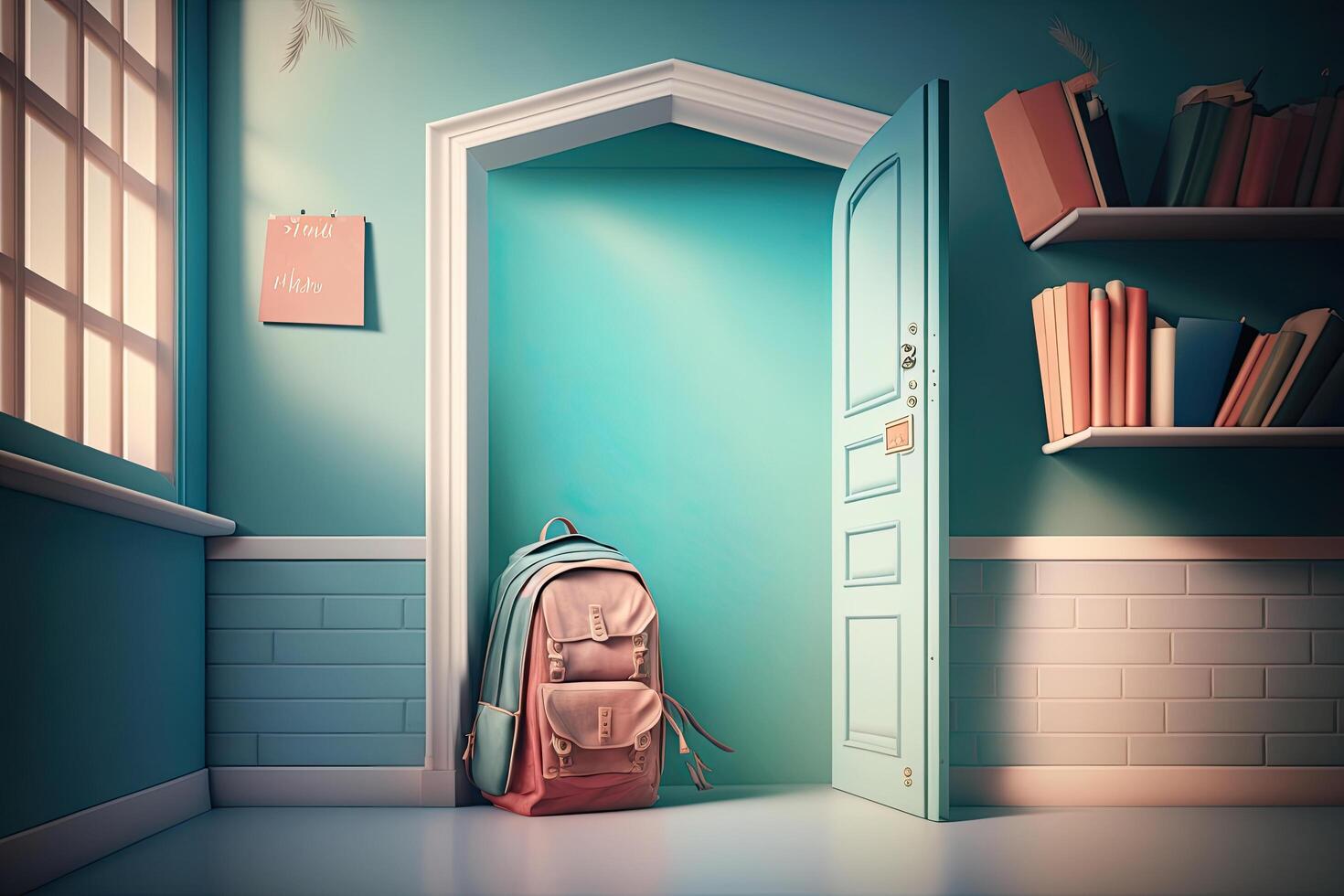 back to school background. Illustration photo