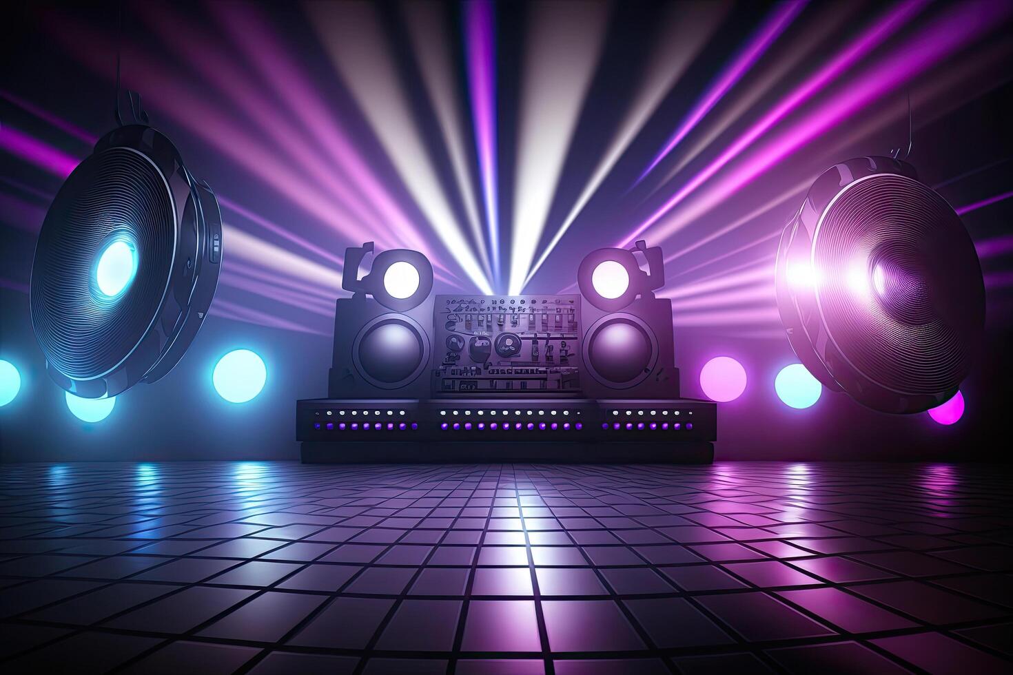 Music night party background. Illustration photo