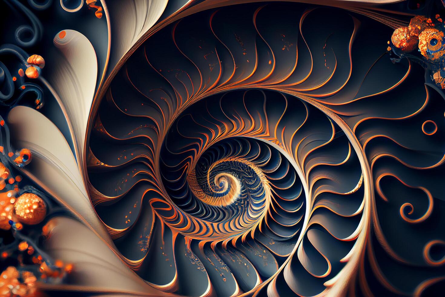 Abstract background with dnk spiral. Illustration photo