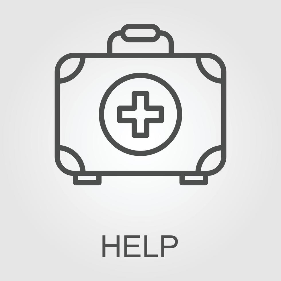 First Aid Kit Icon Design Vector