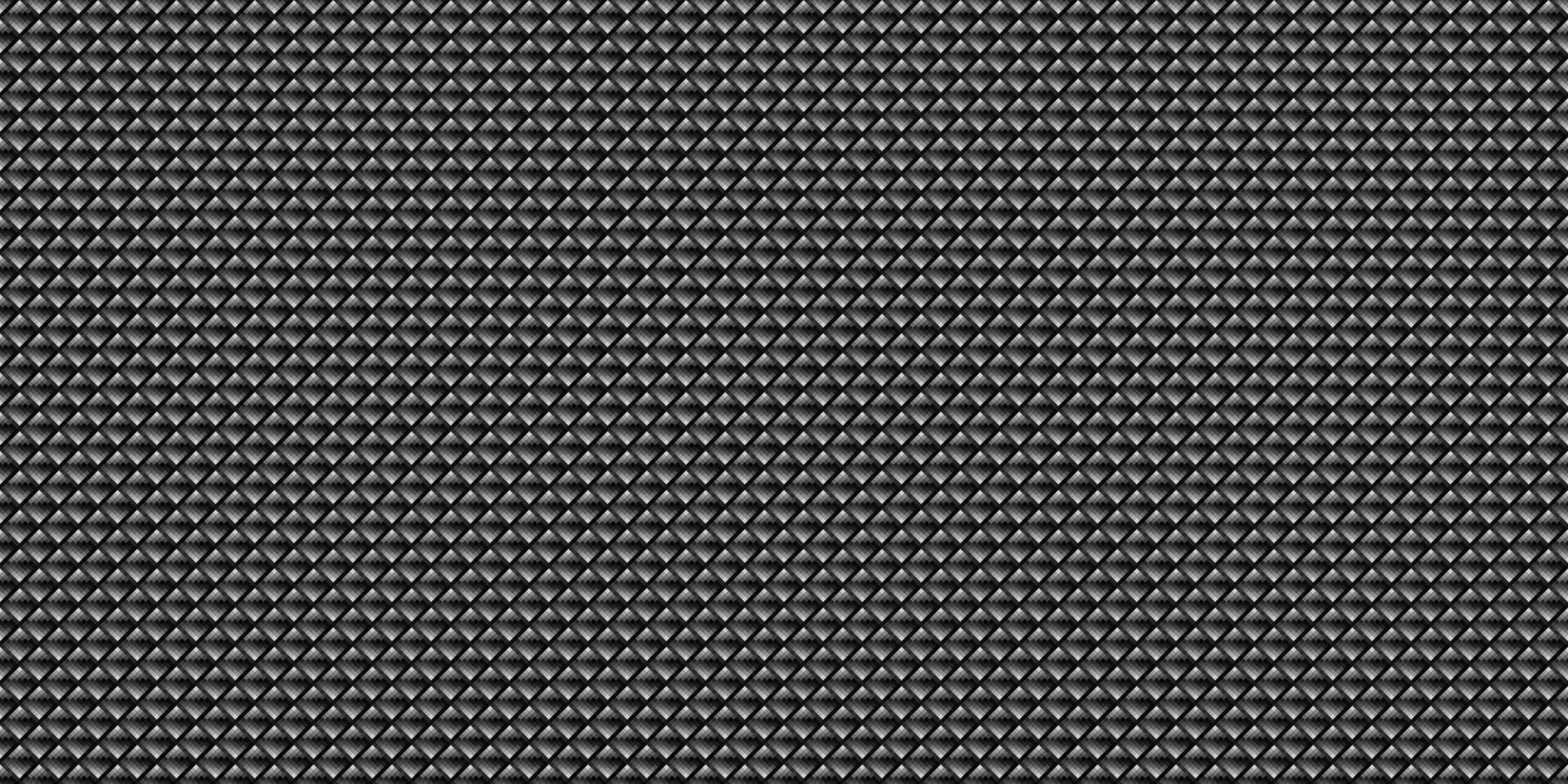 Dark black pixel mosaic abstract seamless geometric grid background vector