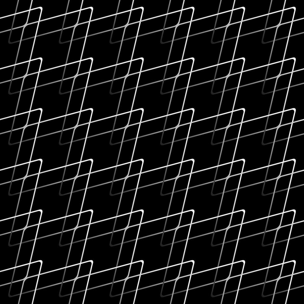 Geometric grid background Modern black and white abstract texture vector