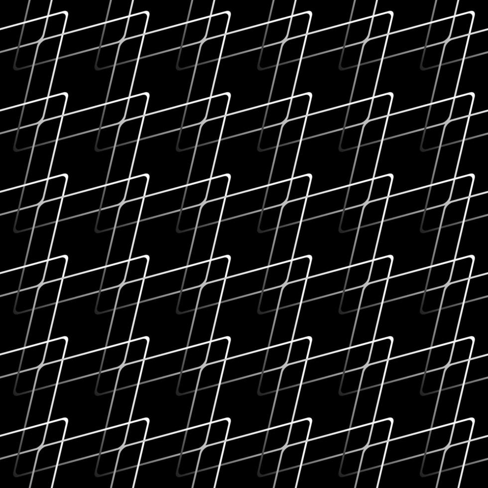 Geometric grid background Modern black and white abstract texture vector