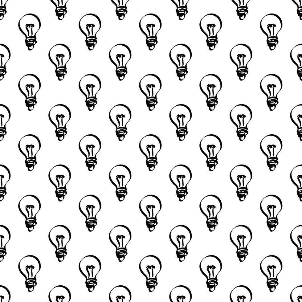 Hand drawn Light Bulb vector illustration