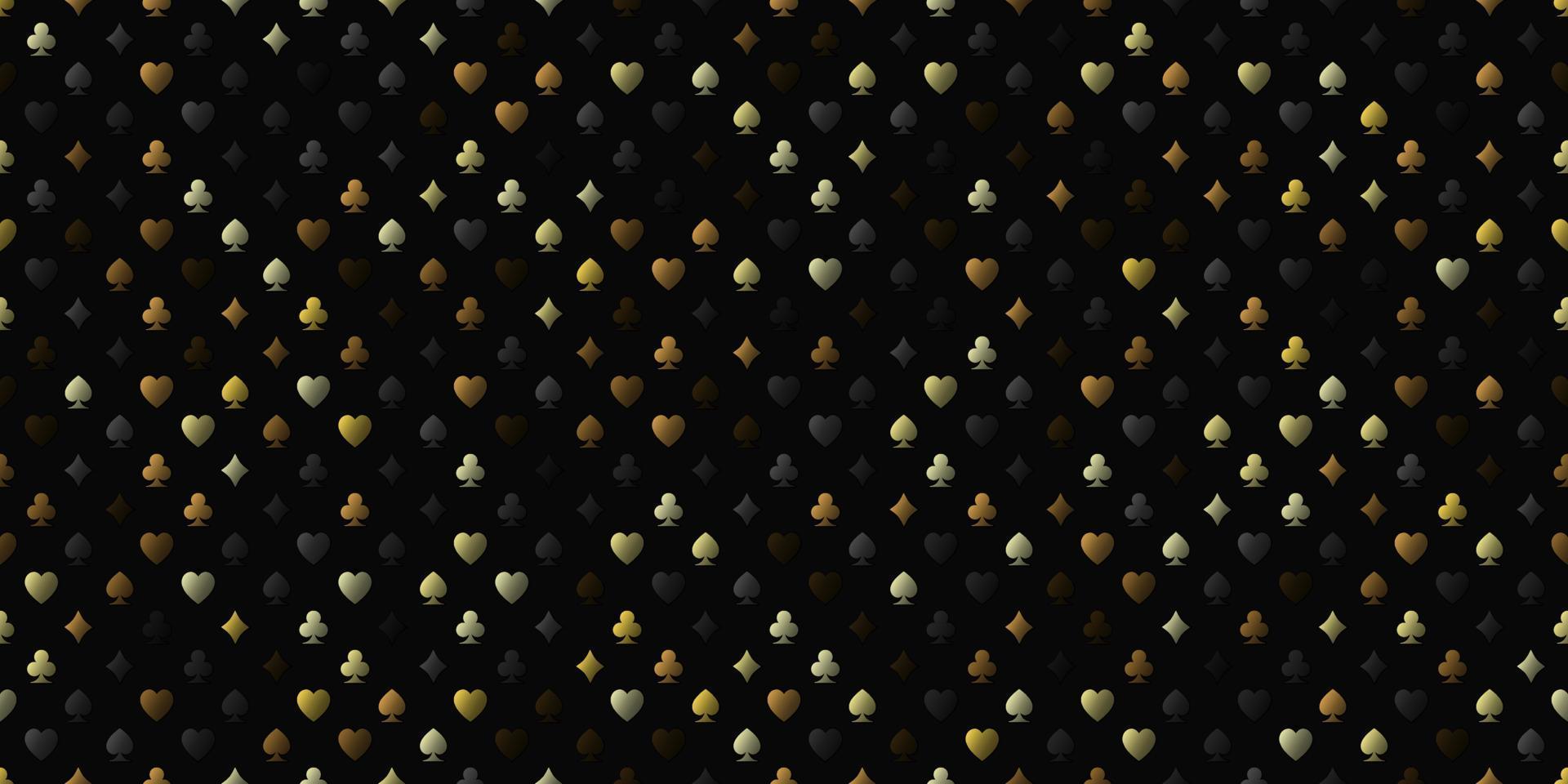 Background with icons of playings cards vector