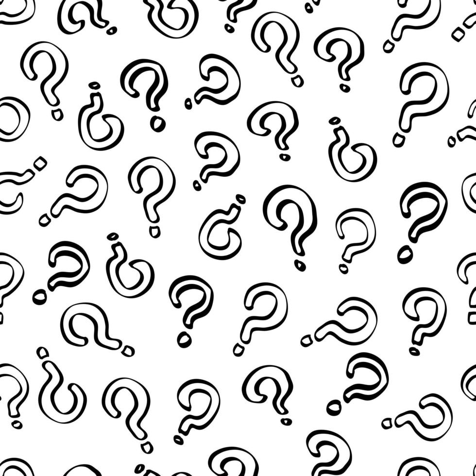 Question Mark Seamless Pattern Background vector