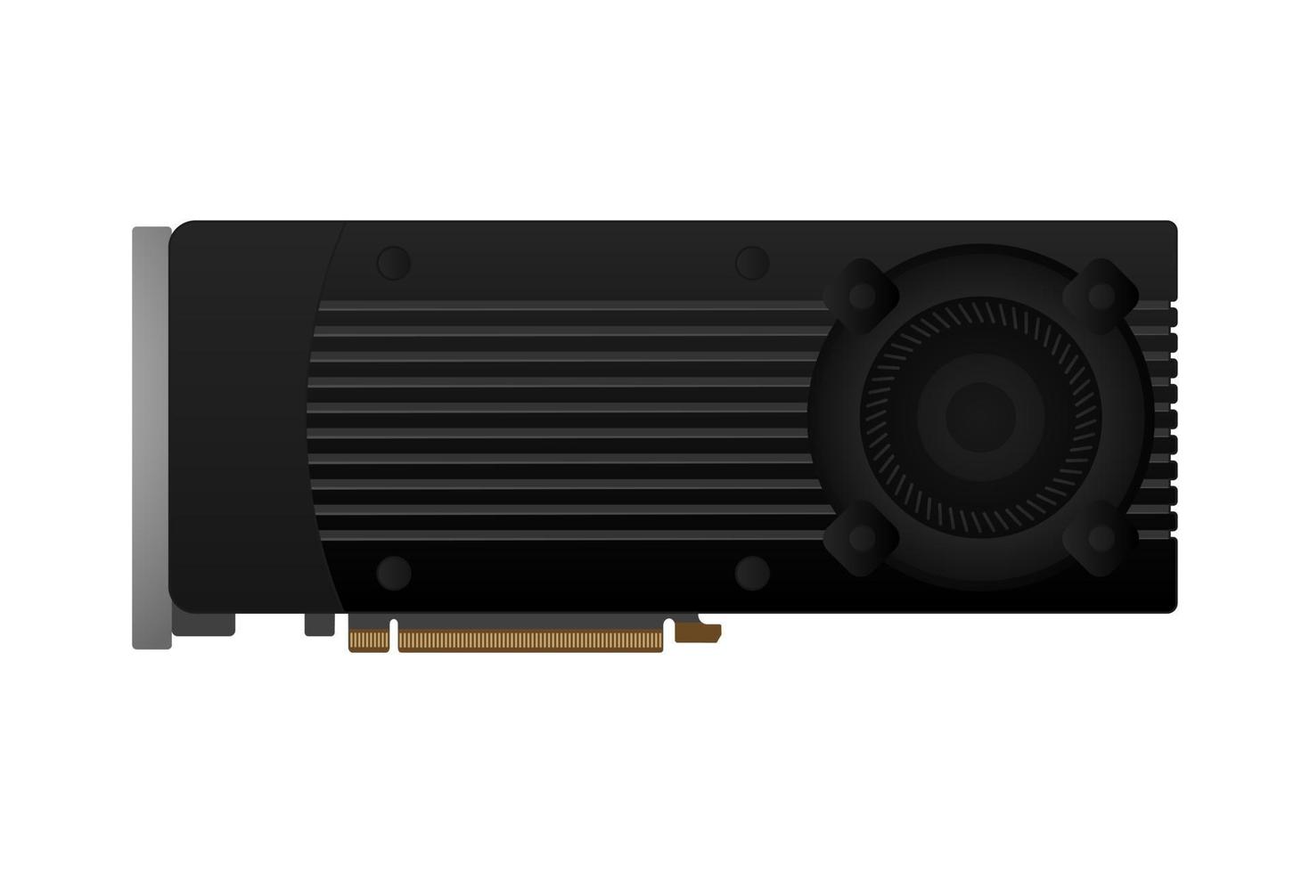 gpu icono gráficos Procesando unidad vector