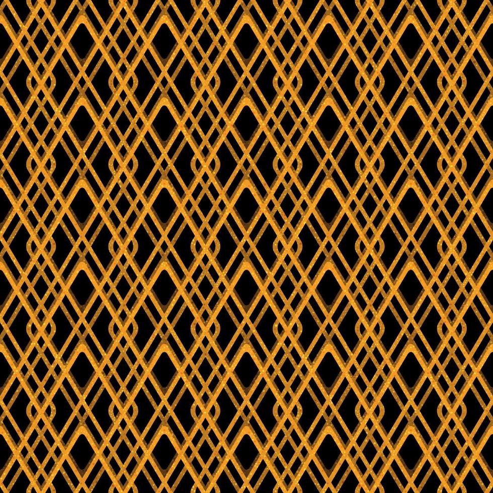 Abstract colorful golden seamless geometric grid background with colored shapes vector