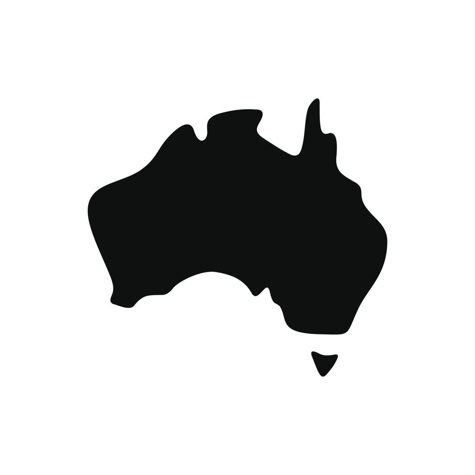 Australia mapa vector diseño ilustración