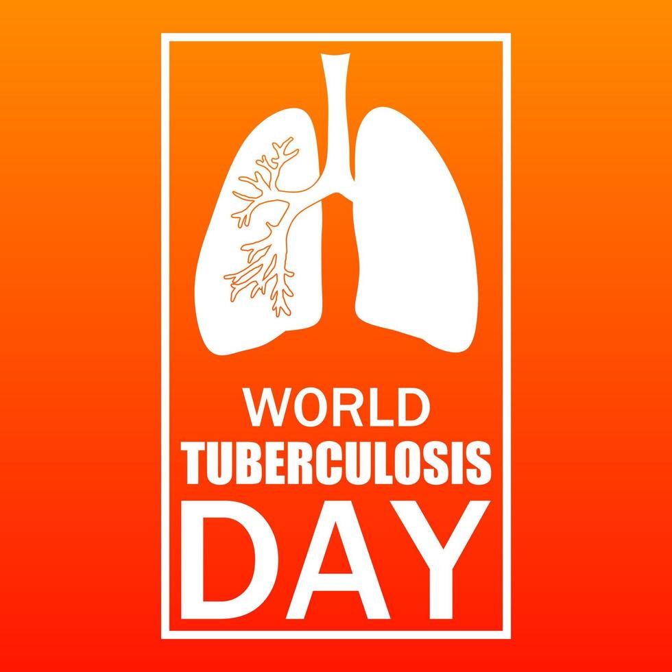 World Tuberculosis day theme template. Vector illustration.