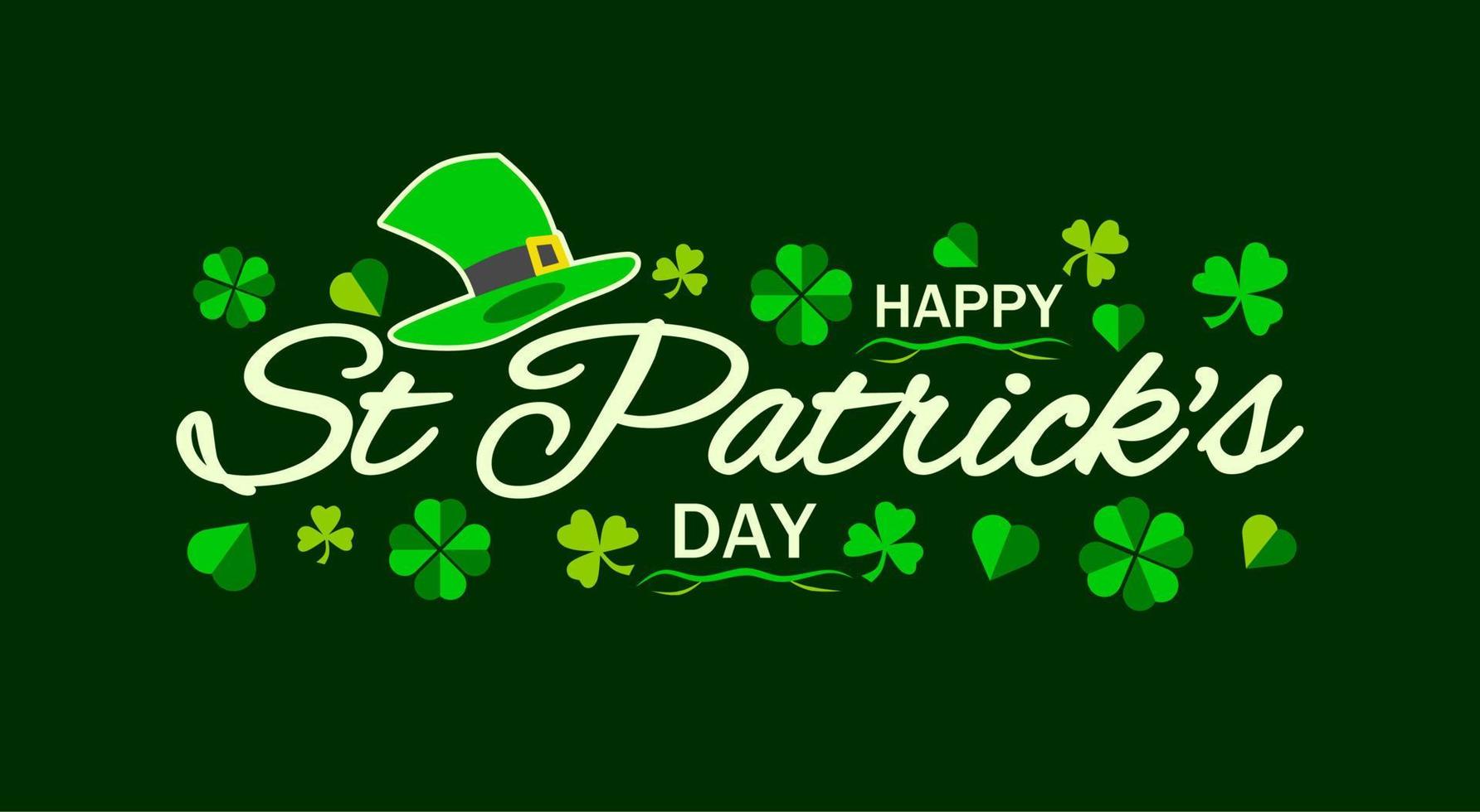 Happy Patrick's Day theme template. Vector illustration
